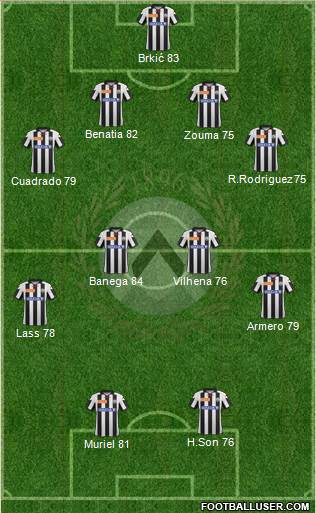 Udinese Formation 2013