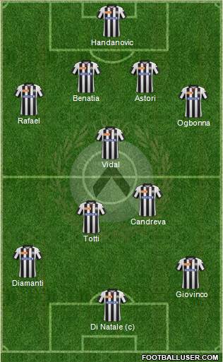 Udinese Formation 2013