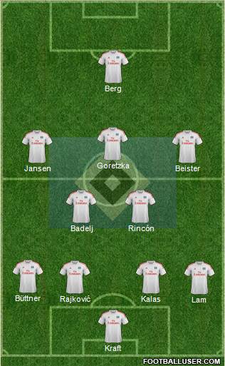 Hamburger SV Formation 2013