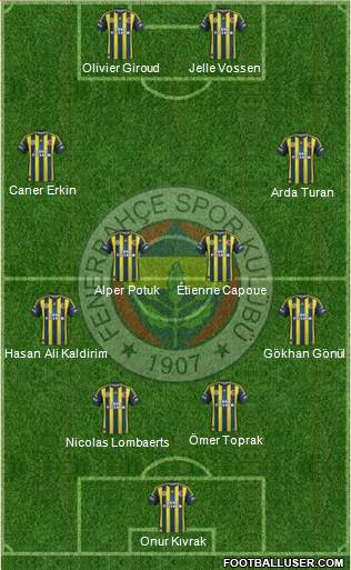 Fenerbahçe SK Formation 2013