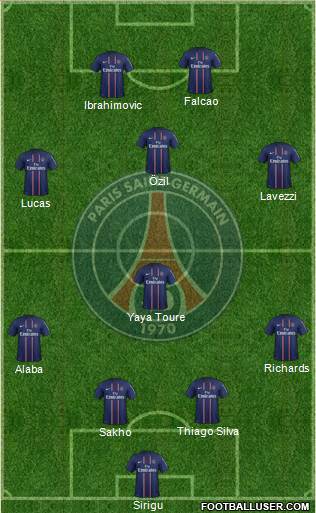 Paris Saint-Germain Formation 2013