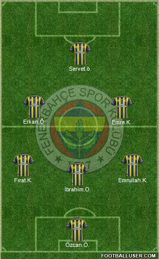 Fenerbahçe SK Formation 2013
