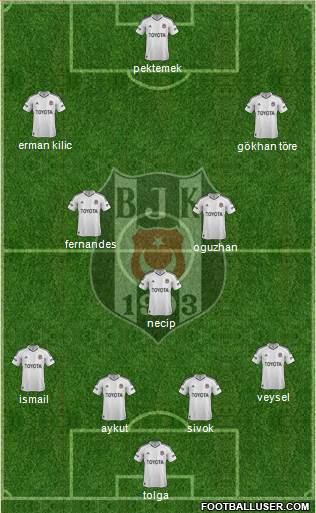 Besiktas JK Formation 2013