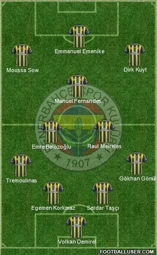 Fenerbahçe SK Formation 2013