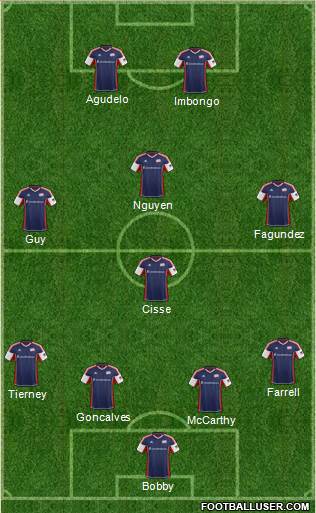 New England Revolution Formation 2013