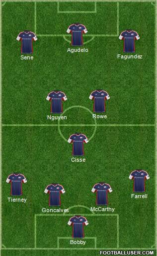 New England Revolution Formation 2013