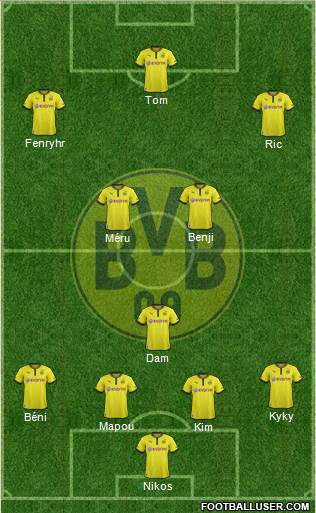 Borussia Dortmund Formation 2013