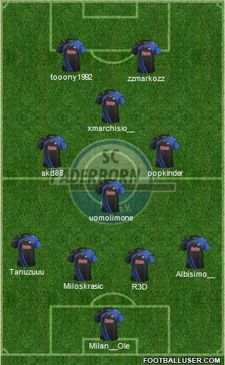 SC Paderborn 07 Formation 2013