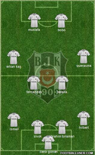 Besiktas JK Formation 2013