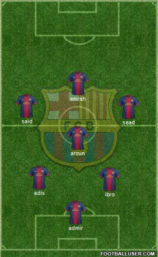 F.C. Barcelona Formation 2013
