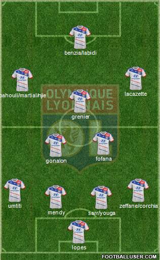 Olympique Lyonnais Formation 2013