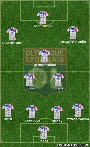 Olympique Lyonnais Formation 2013
