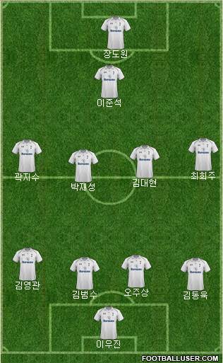 Tottenham Hotspur Formation 2013