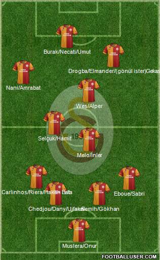 Galatasaray SK Formation 2013