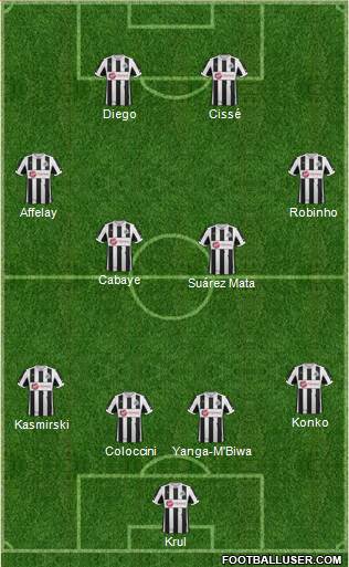 Newcastle United Formation 2013