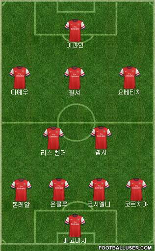 Arsenal Formation 2013