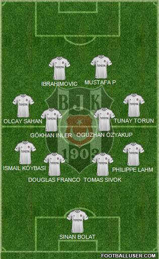 Besiktas JK Formation 2013