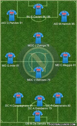 Napoli Formation 2013