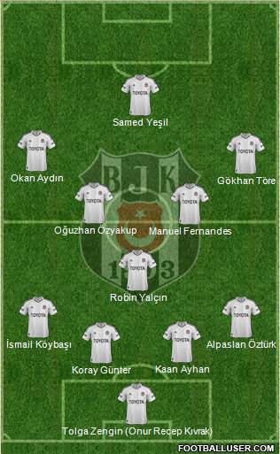 Besiktas JK Formation 2013