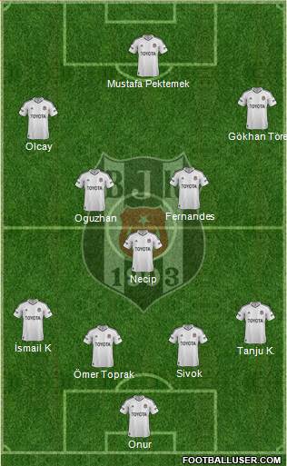 Besiktas JK Formation 2013