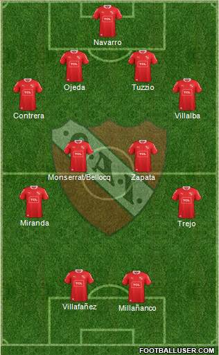 Independiente Formation 2013
