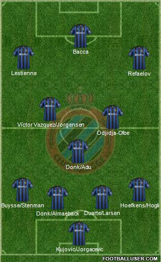 Club Brugge KV Formation 2013
