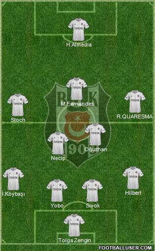 Besiktas JK Formation 2013