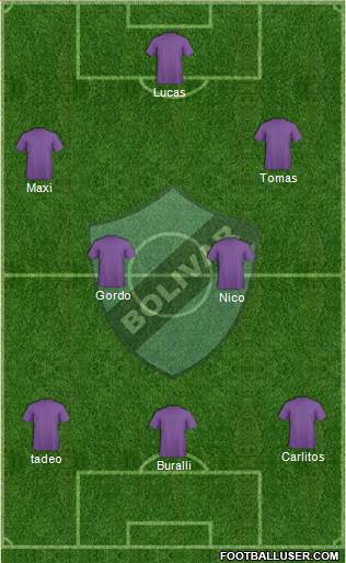 C Bolívar football formation