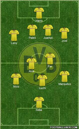 Borussia Dortmund Formation 2013