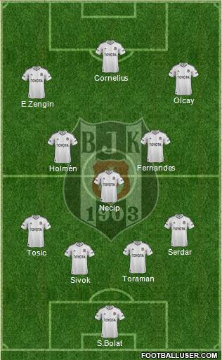 Besiktas JK Formation 2013