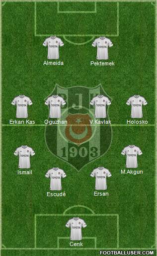 Besiktas JK Formation 2013
