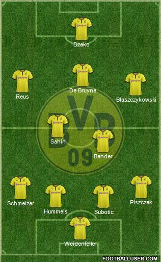 Borussia Dortmund Formation 2013