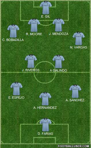Manchester City Formation 2013