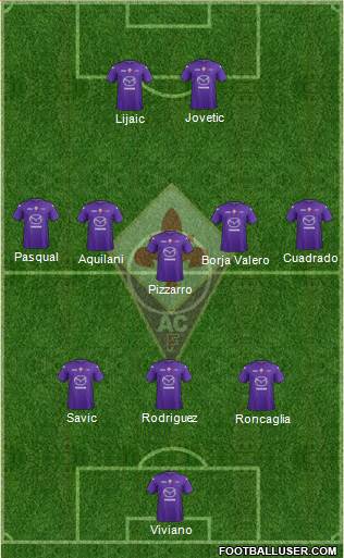 Fiorentina Formation 2013