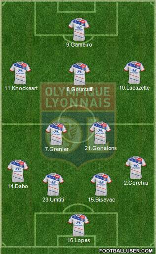 Olympique Lyonnais Formation 2013