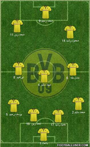Borussia Dortmund Formation 2013