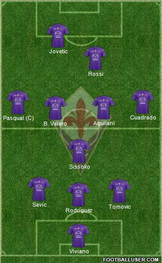 Fiorentina Formation 2013