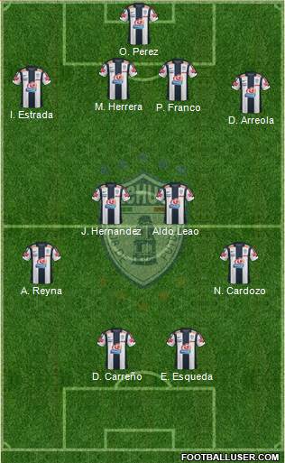 Club Deportivo Pachuca Formation 2013
