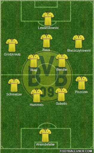 Borussia Dortmund Formation 2013