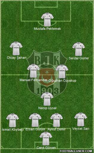 Besiktas JK Formation 2013