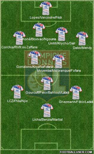 Olympique Lyonnais Formation 2013