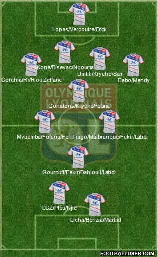 Olympique Lyonnais Formation 2013