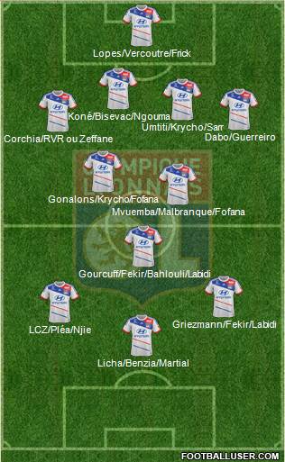 Olympique Lyonnais Formation 2013
