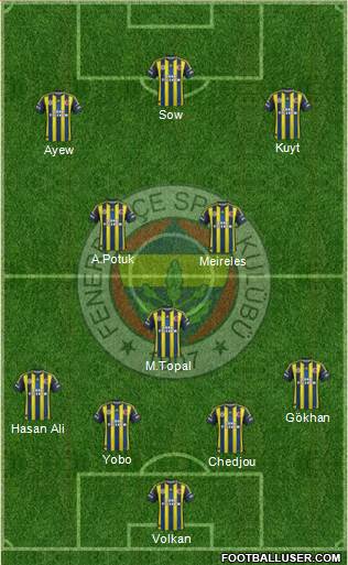 Fenerbahçe SK Formation 2013