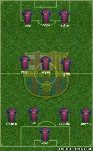 F.C. Barcelona Formation 2013