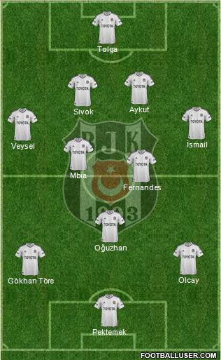 Besiktas JK Formation 2013
