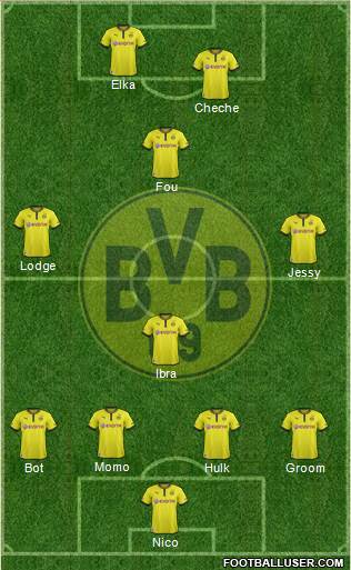 Borussia Dortmund Formation 2013