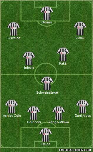 Newcastle United Formation 2013