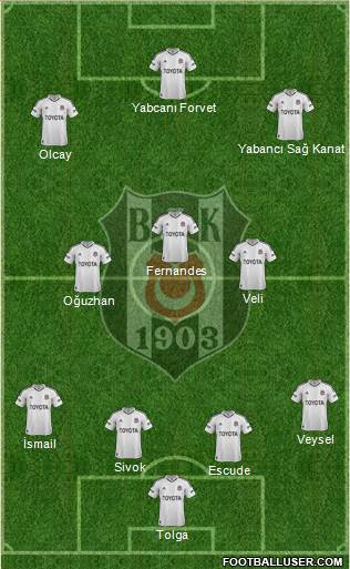 Besiktas JK Formation 2013