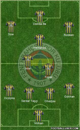 Fenerbahçe SK Formation 2013